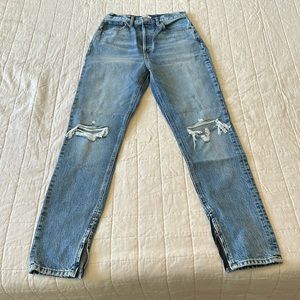 Re/Done distressed denim